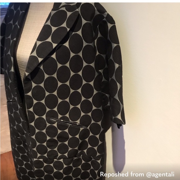 MARNI & H&M polka dot open unlined jacket size 4 - Picture 3 of 6